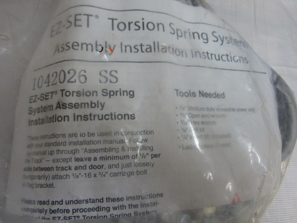 EZ-SET Torsion Spring System 1042026 SS