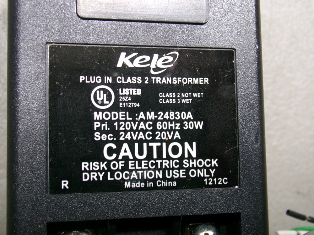 SIEMENS/NU-WAY ELECTRONICS 534-104 PLUG-IN CLASS 2 TRANSFORMER