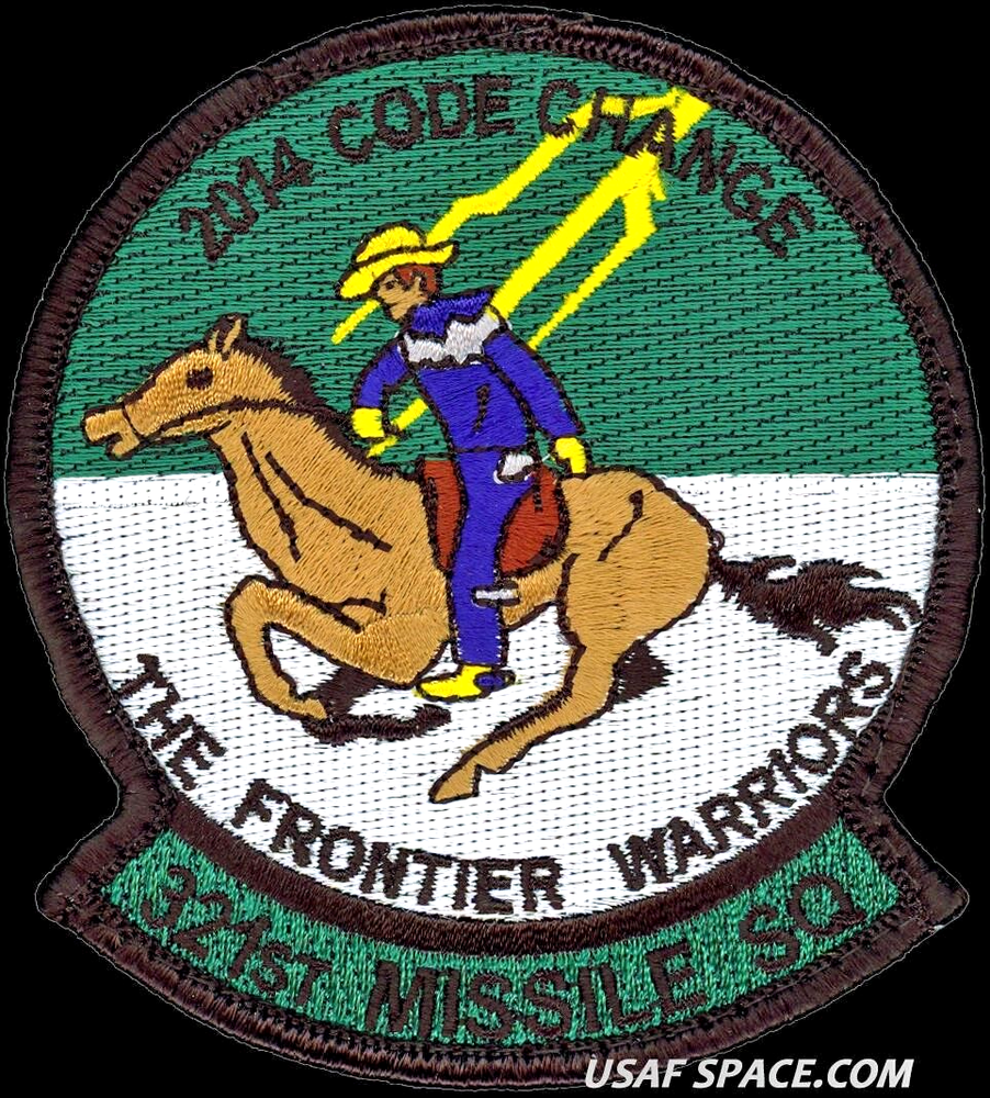 USAF 321st MISSILE SQ- Minuteman III -CODE CHANGE 2014- ORIGINAL AIR FORCE PATCH