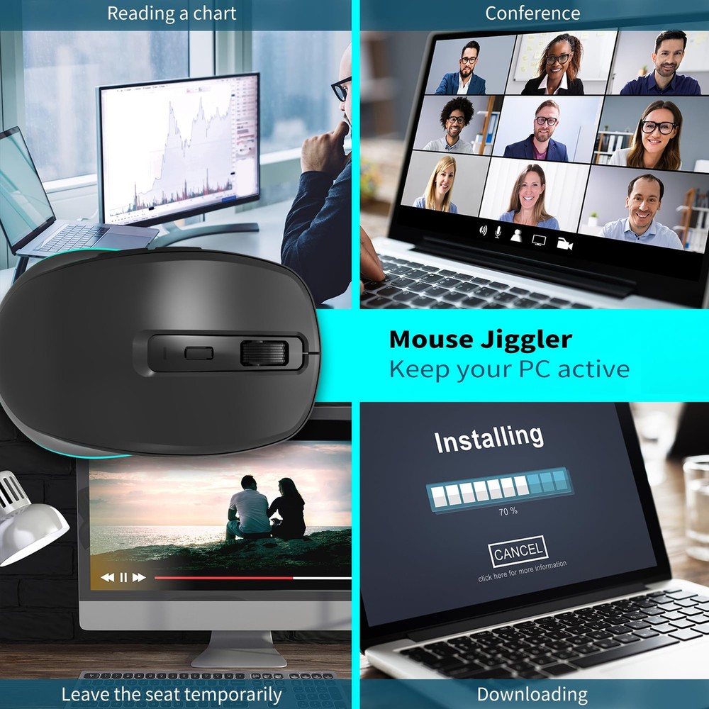 POWZAN Backlit Wireless Keyboard and Mouse RF425S(keyboard+mouse combo)