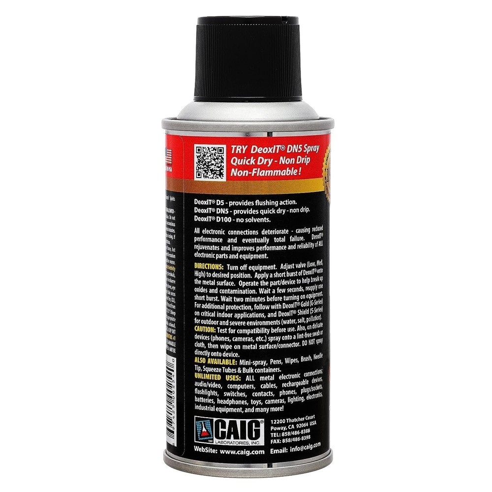 CAIG Deoxit D5 Contact Cleaner 5oz