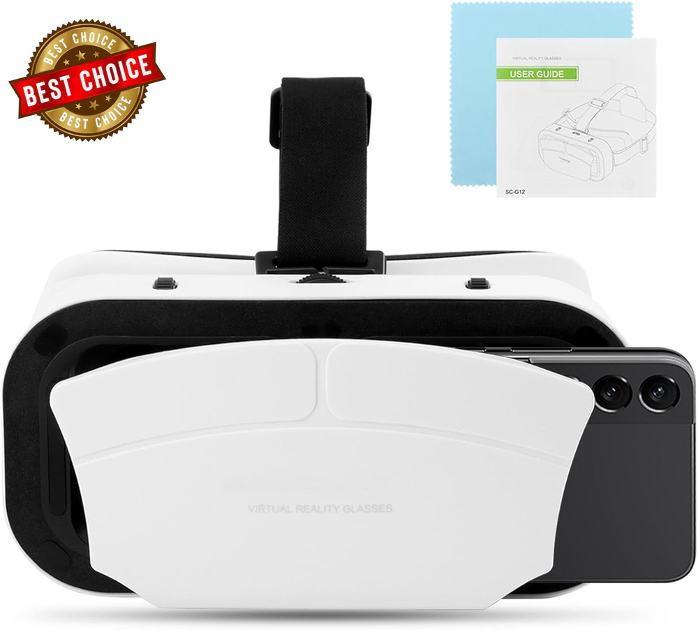 Virtual Reality Goggles, 3D VR Glasses Adjustable VR Virtual Reality Headset wit