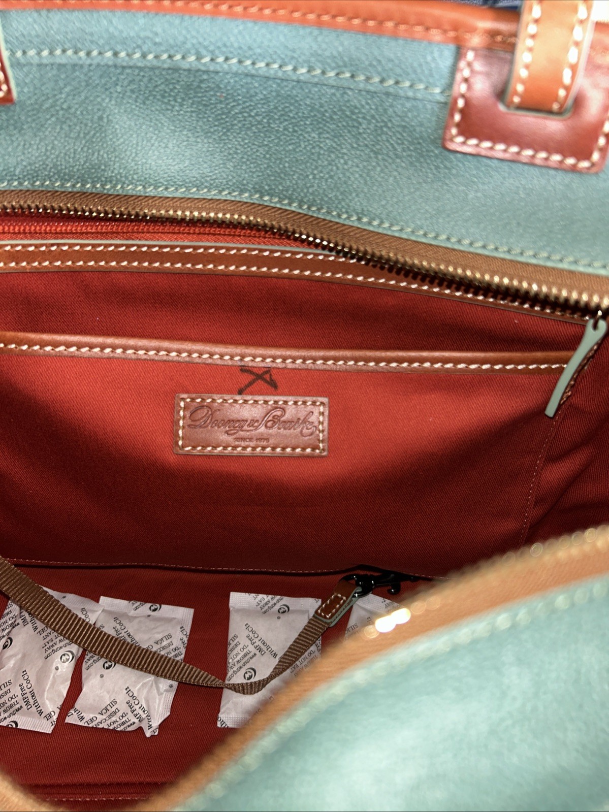 NEW TAGS DISNEY PARKS DOONEY BOURKE PRINCESS TIANA GREEN/BROWN LEATHER TOTE