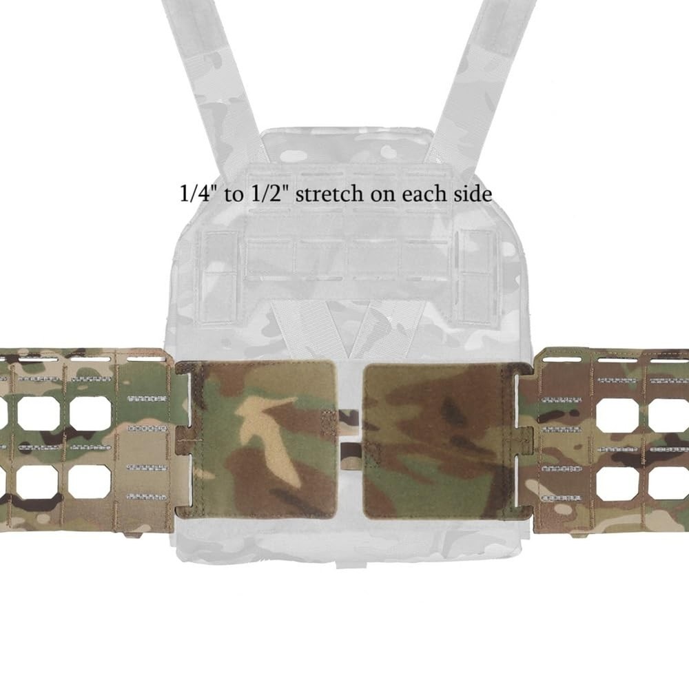 Tactical MOLLE Vest Quick Release Elastic Cummerbund, Lightweight Girdle Side...