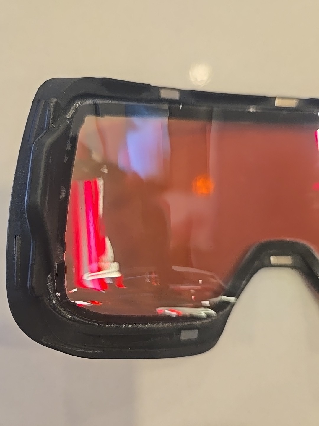 Smith 4D Mag Chromapop Sun Red Mirror Replacement Goggle Lens Used