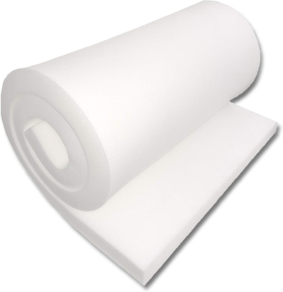 Superb 2" Thick Rectangular Foam 72" x 24" for Mattresses and Upholstery