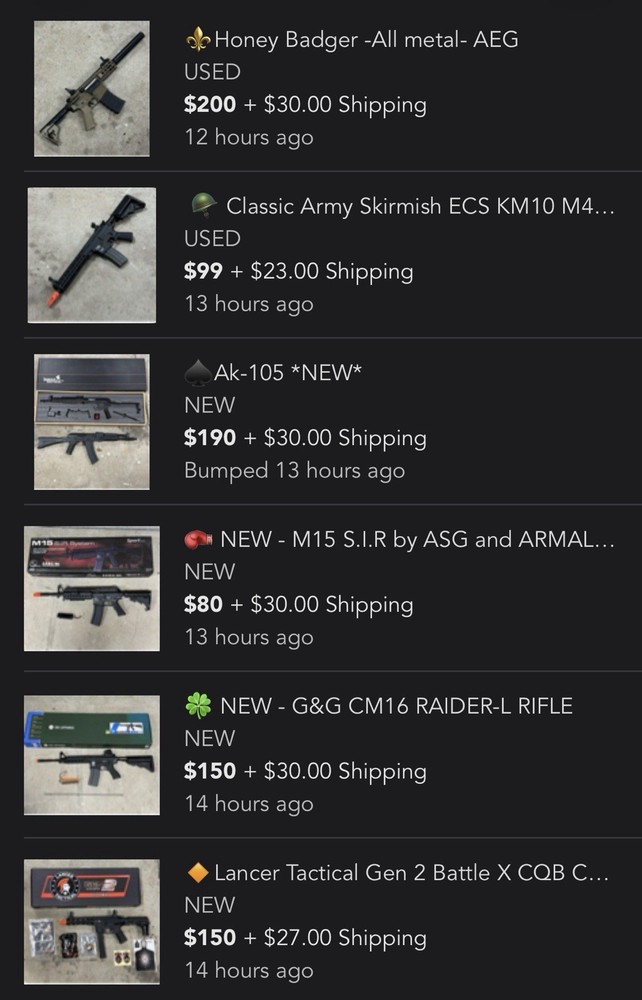 AIRSOFT LOT - Will Part Out !