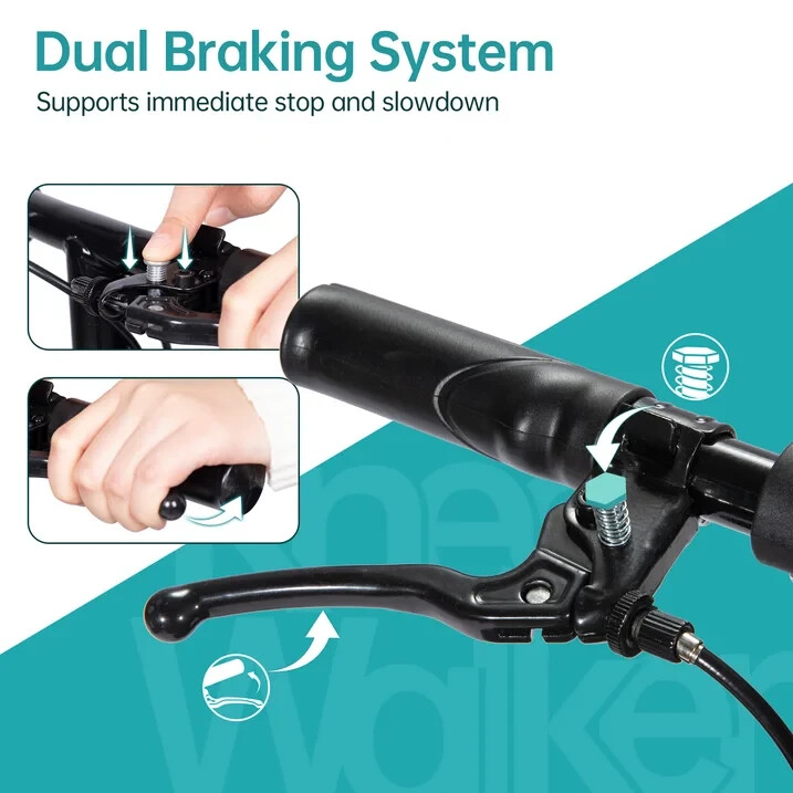 Elenker Steerable Knee Scooter with 10" Front Wheels