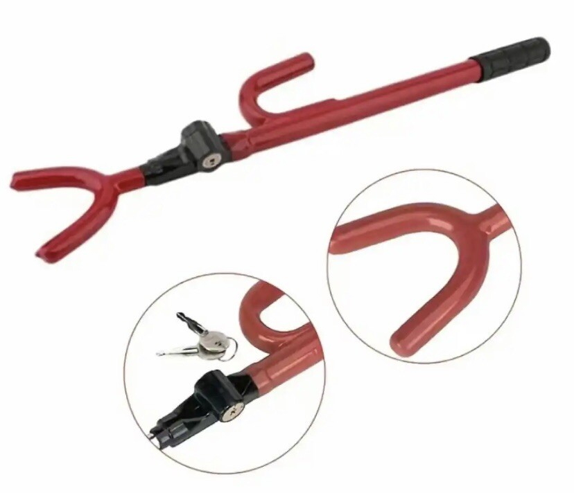 Secure Your Car with the Retractable U-Lock Steering Wheel Lock