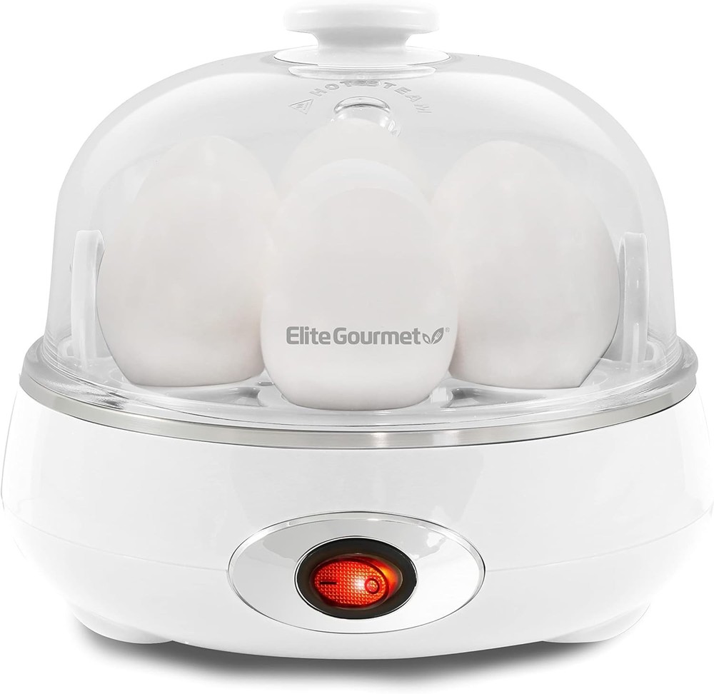 Easy Egg Cooker Electric 7-Egg Capacity Soft Medium Hard-Boiled Egg
