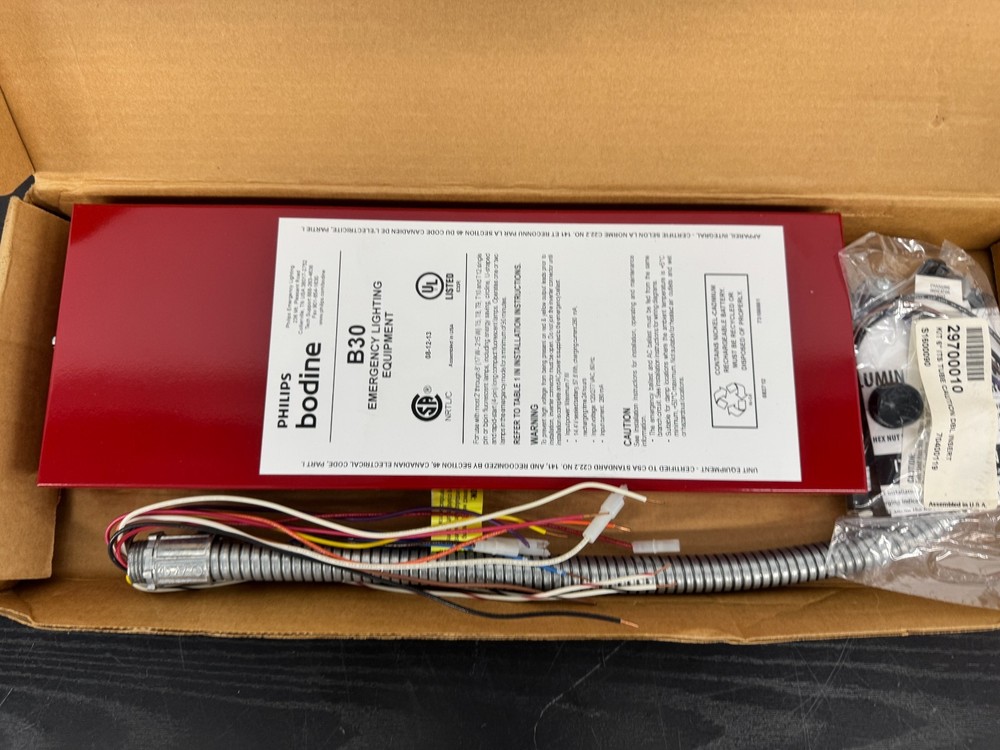 Philips Bodine B30 Self-testing Emergency Lighting Equipment, B30REDM