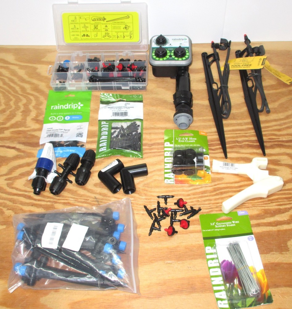 Large Assortment Raindrip Irrigation Items New & Used
