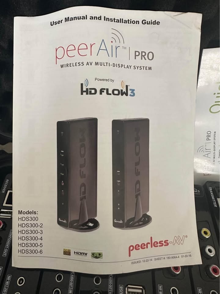 Peerless HD Flow3 PRO HDMI Wireless Broadcast/Reciever