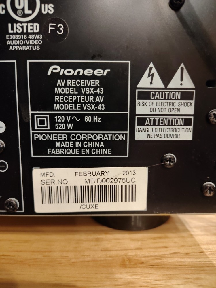 Pioneer VSX-43