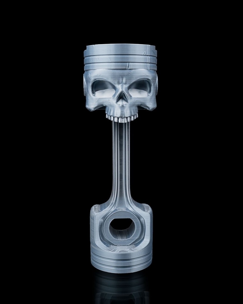 Piston Reaper Headphone Stand – 3D Printed Skull & Engine Design | Gamer