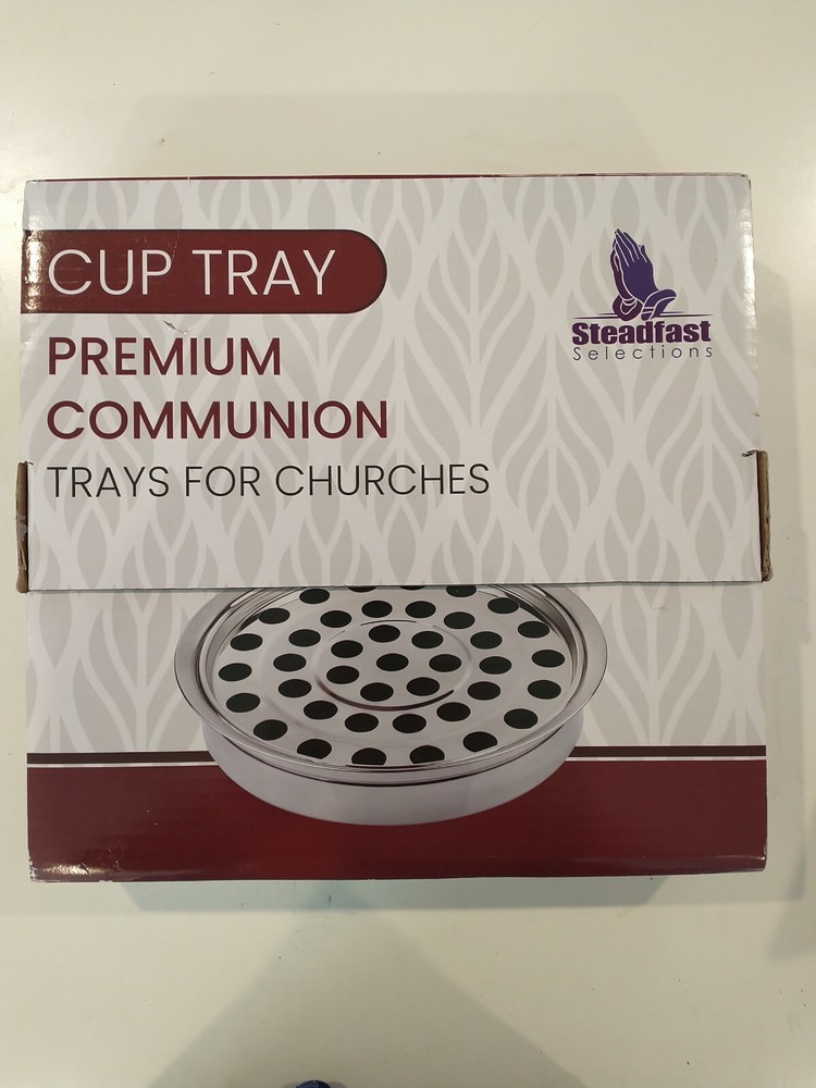 Steadfast Selections - (Cup Tray) Premium Commun/Lord's Supper Cup Tray - Silver