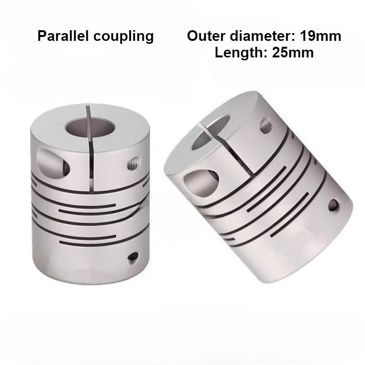 2pcs Parallel Clamping Coupling D19L25 Encoder SteppingMotor Elastic Coupler