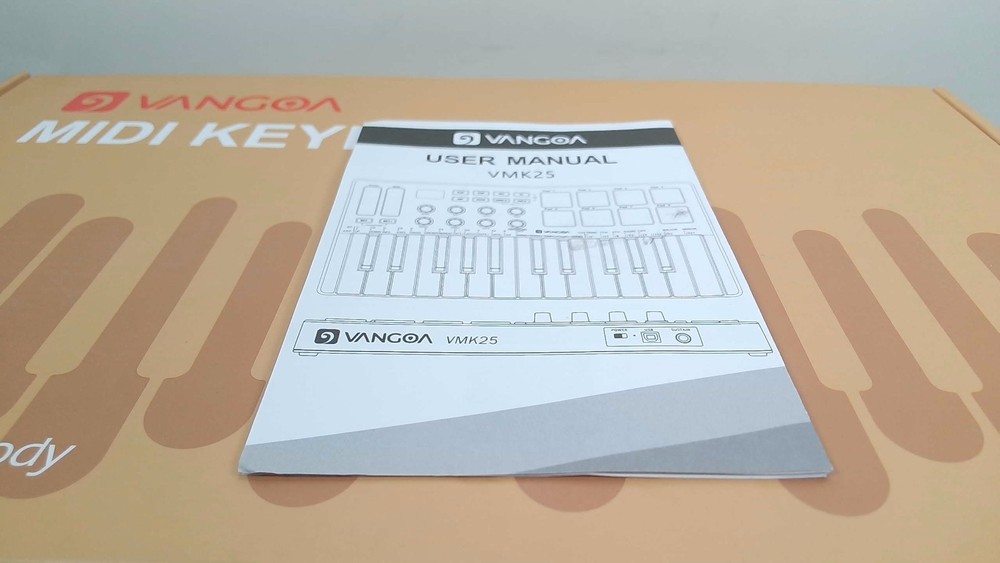 Vangoa - MIDI Keyboard Controller - 25 Keys - VMK25 - Black - OpenBox