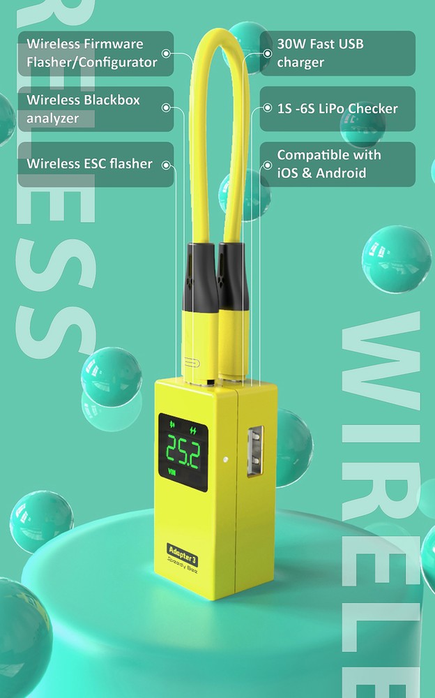 Speedybee Adapter3 WIIFI Wireless Adapter Wireless Blackbox Analyzer APP Control