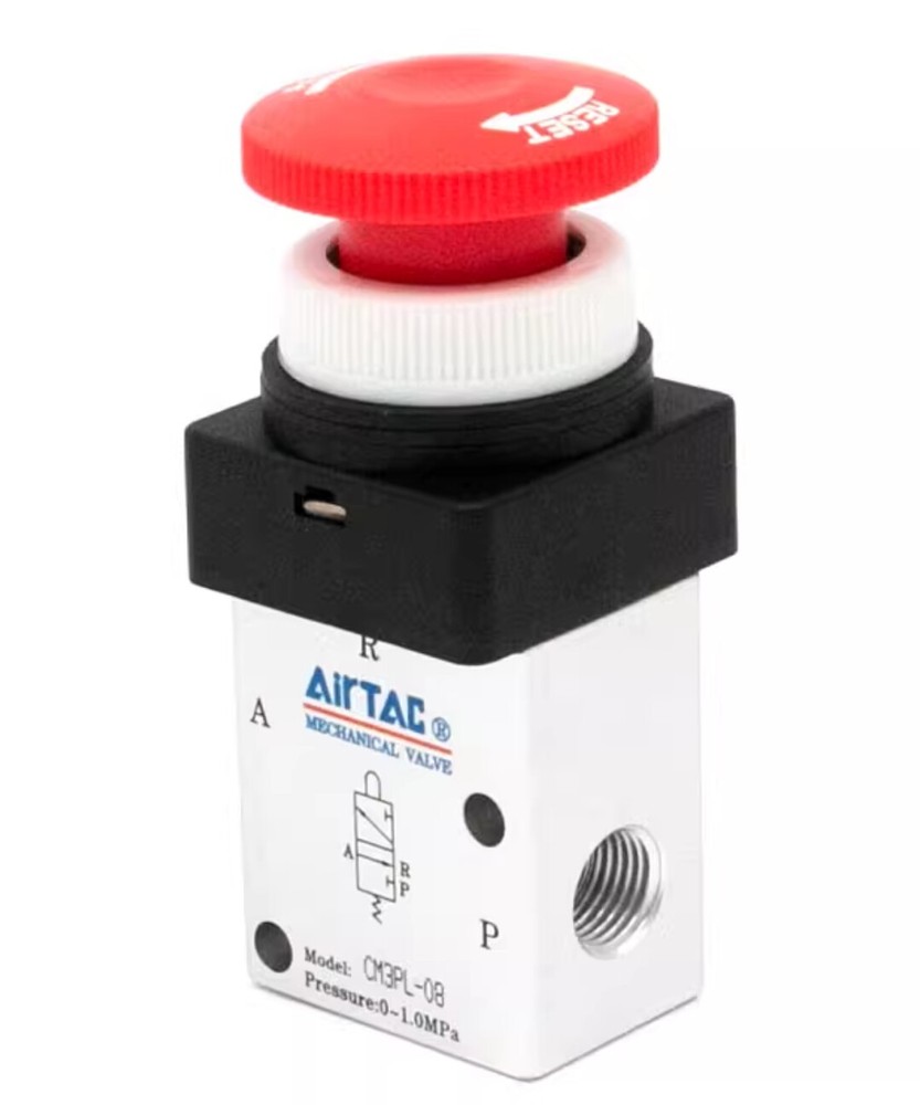 AIRTAC Push Button Mechanical Valves CM3PL-08 / CM3PL08