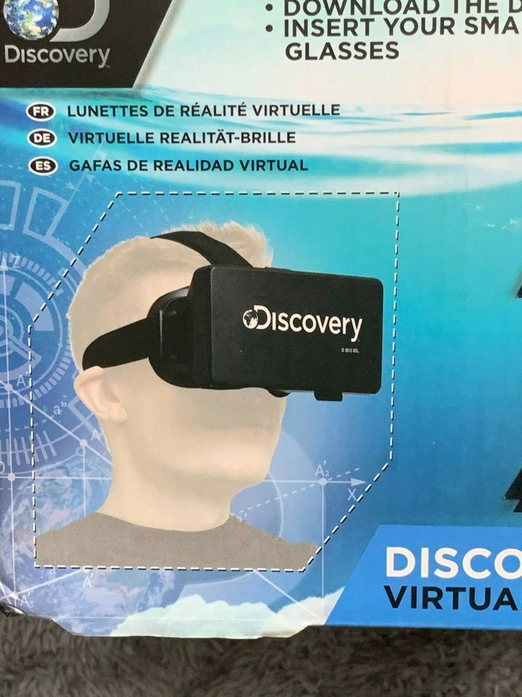 DISCOVERY CHANNEL VIRTUAL REALITY GLASSES 3D WITH 360* IMAGE PANNING