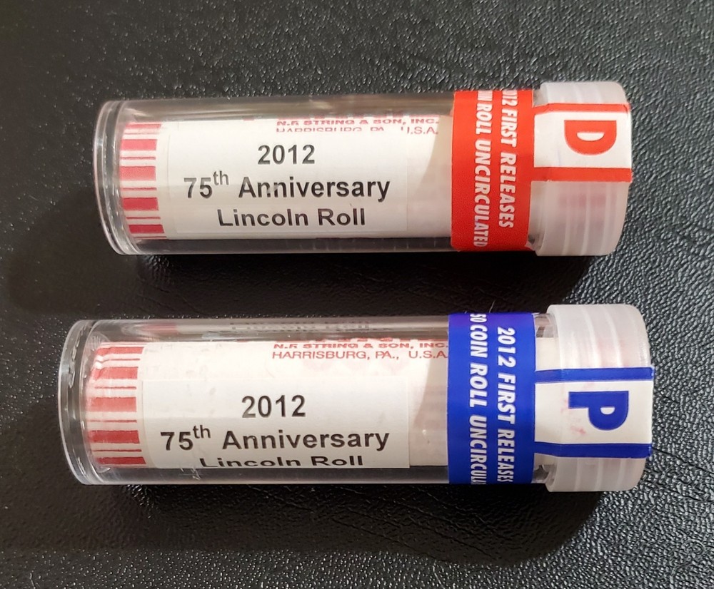 2012 P & D Uncirculated Penny Rolls (2 Rolls)