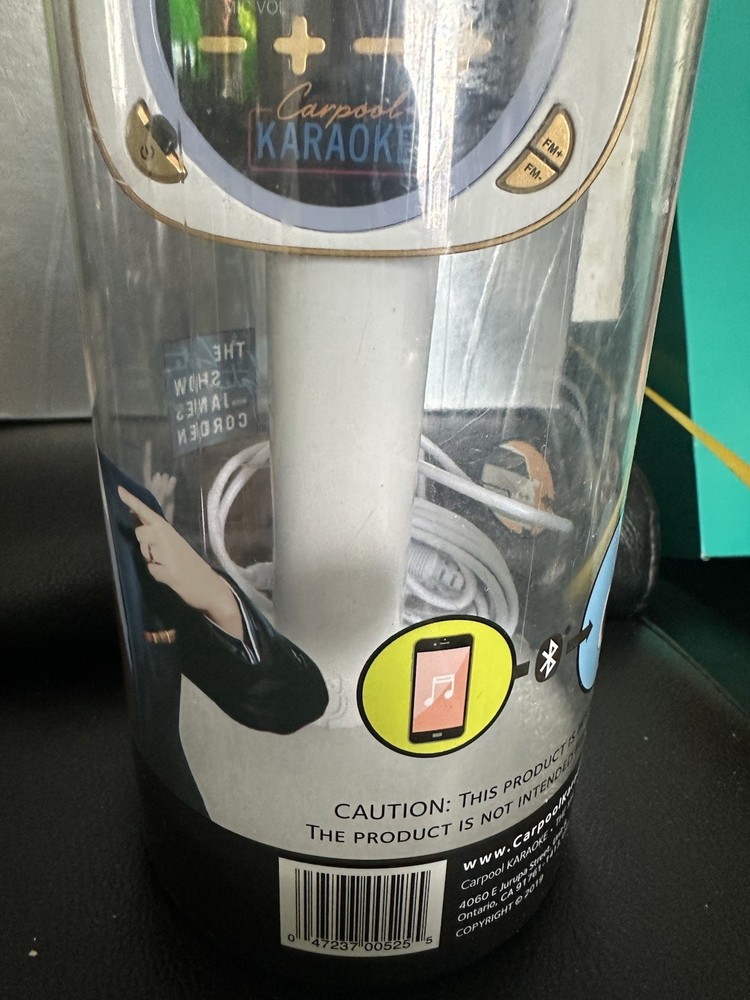 Never Removed James Gordon Singing Machine Carpool Karaoke Bluetooth Microphone