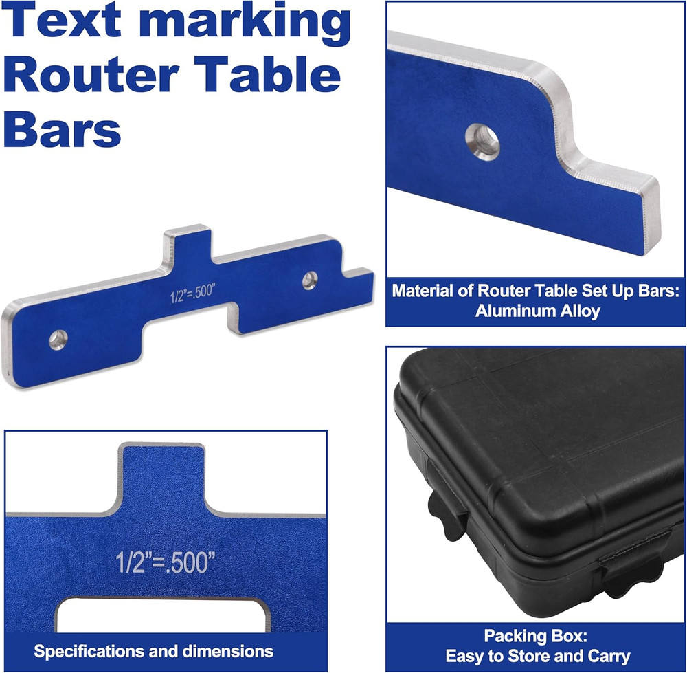 Router Table Set up Bars Replacement for PRS3400 (Set of 7)