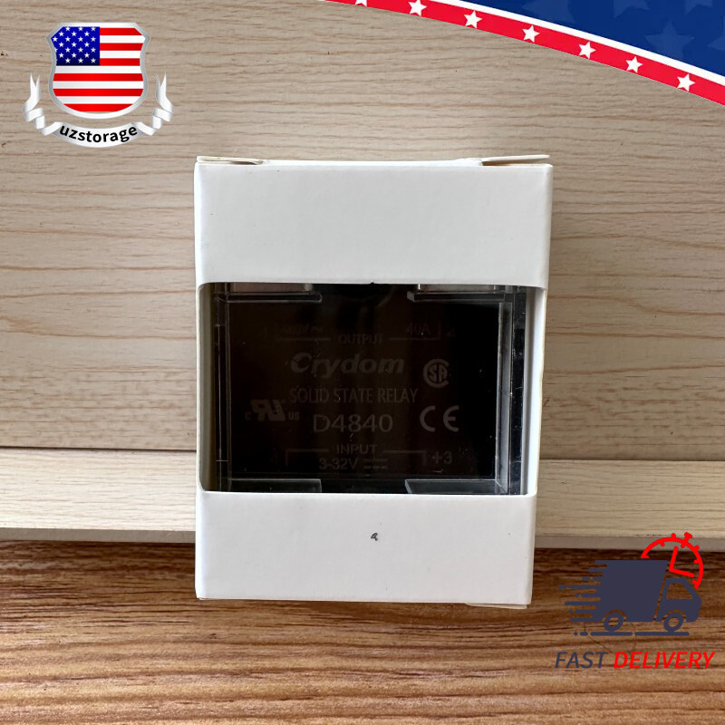 For Crydom D4840 Single-phase Solid State Relay Input 3-32VDC Output 480VAC 40A