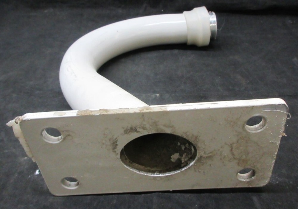 SECURITY CAMERA WALL BRACKET, 12.5" H X 2" OD, WITH MOUNT PLATE