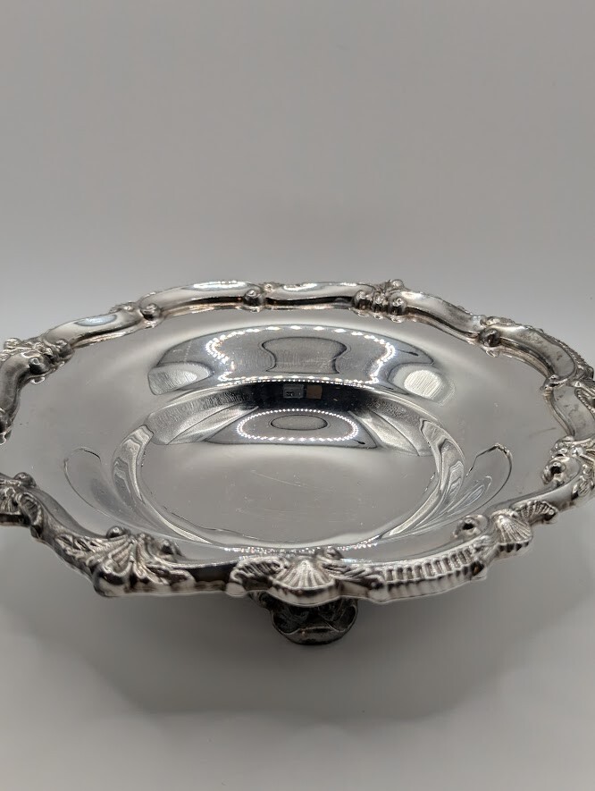 EPCA Bristol Silverplate by Poole 136 - Footed Bowl - 6.75" Dia