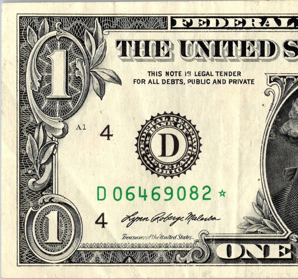 2021 D Star note One Dollar Bill Regular Run 3.2 pack note