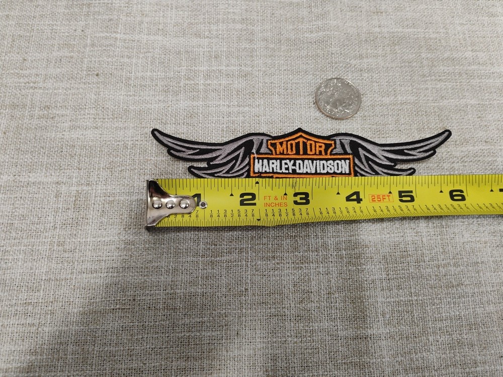 Embroidered Harley Davidson Iron On Patch