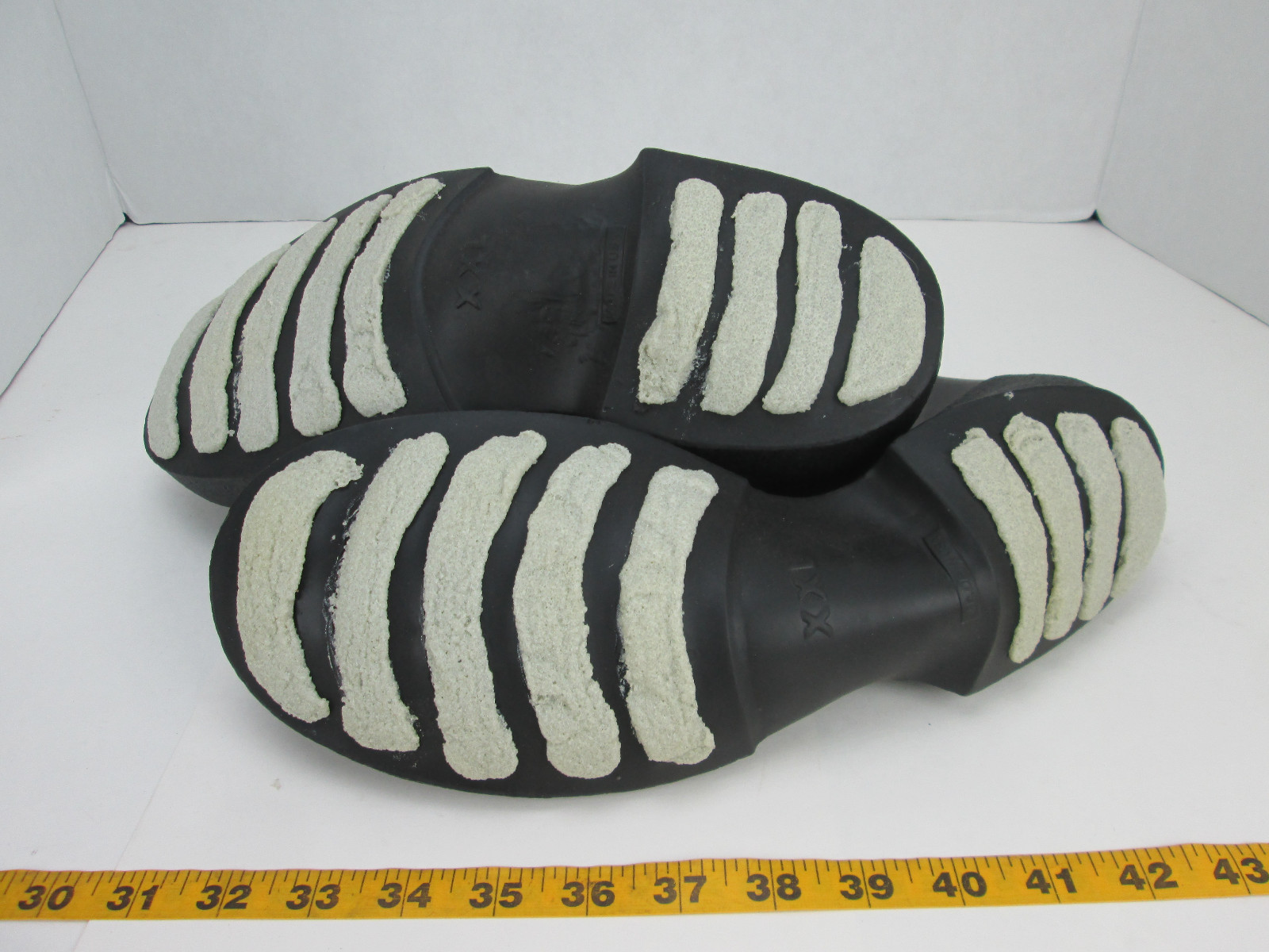 NSP XXL Black Overshoe Rubber Boot Covers W/ Gription Soles Slip Ons SKUBCS