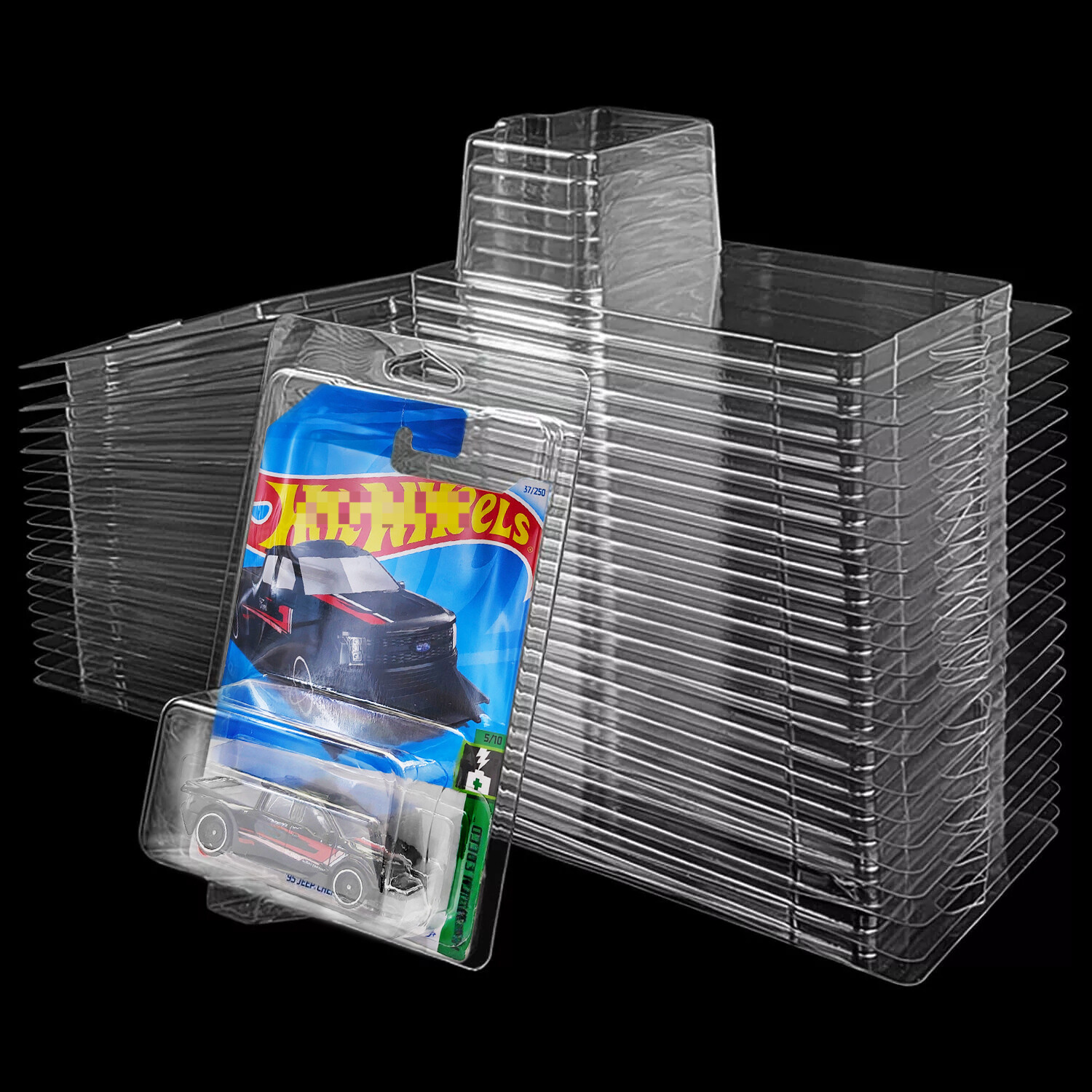 5 Pack Clear Protector Case Plastic Display For Hot Wheels & Matchbox Basic Car