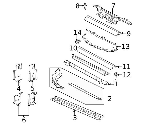 Genuine GM Lower Bracket 22651555