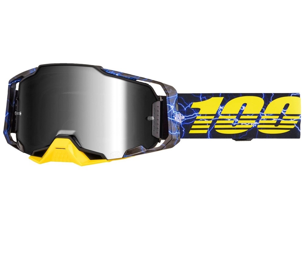 100% Armega Goggle - Furious Mirror Silver Lens