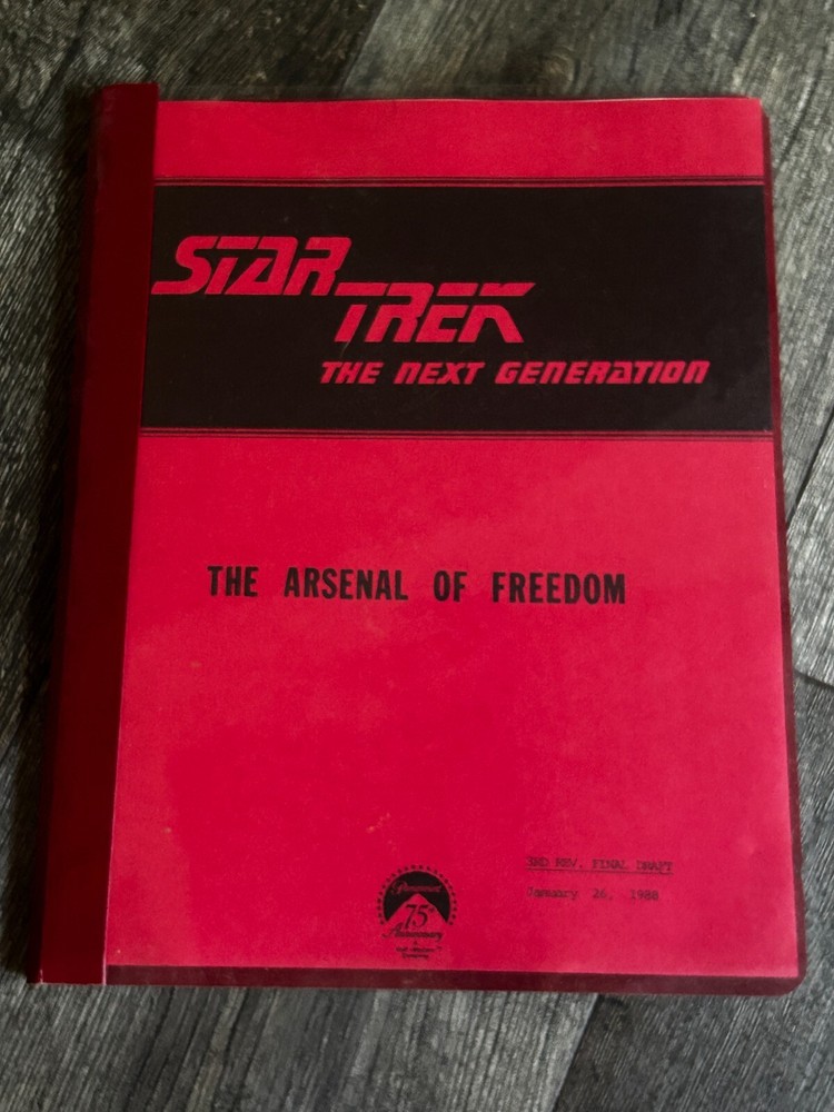 STAR TREK Script The Next Generation Arsenal Of Freedom 3rd Revision Final Draft