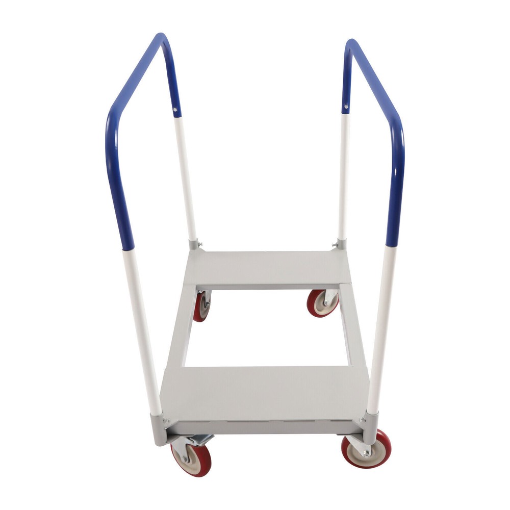 1500 lbs Professional Panel Cart Dolly Rectangular Low Noise with 5inch Caster