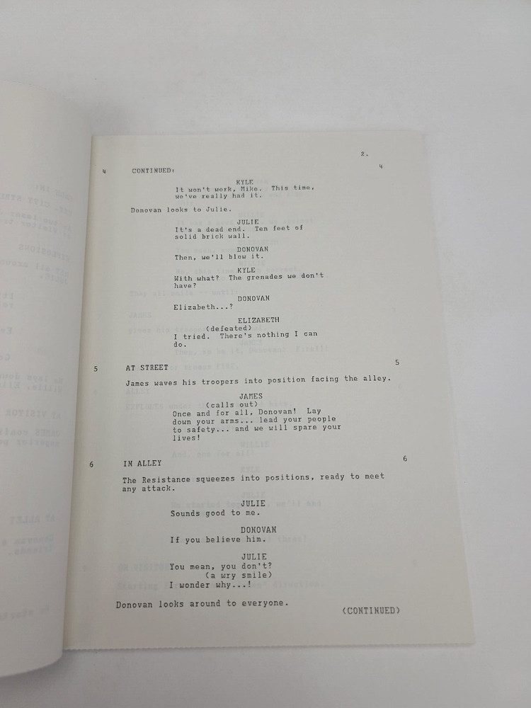 V / David Abramowitz 1985 TV Script, Series Finale episode "The Return"