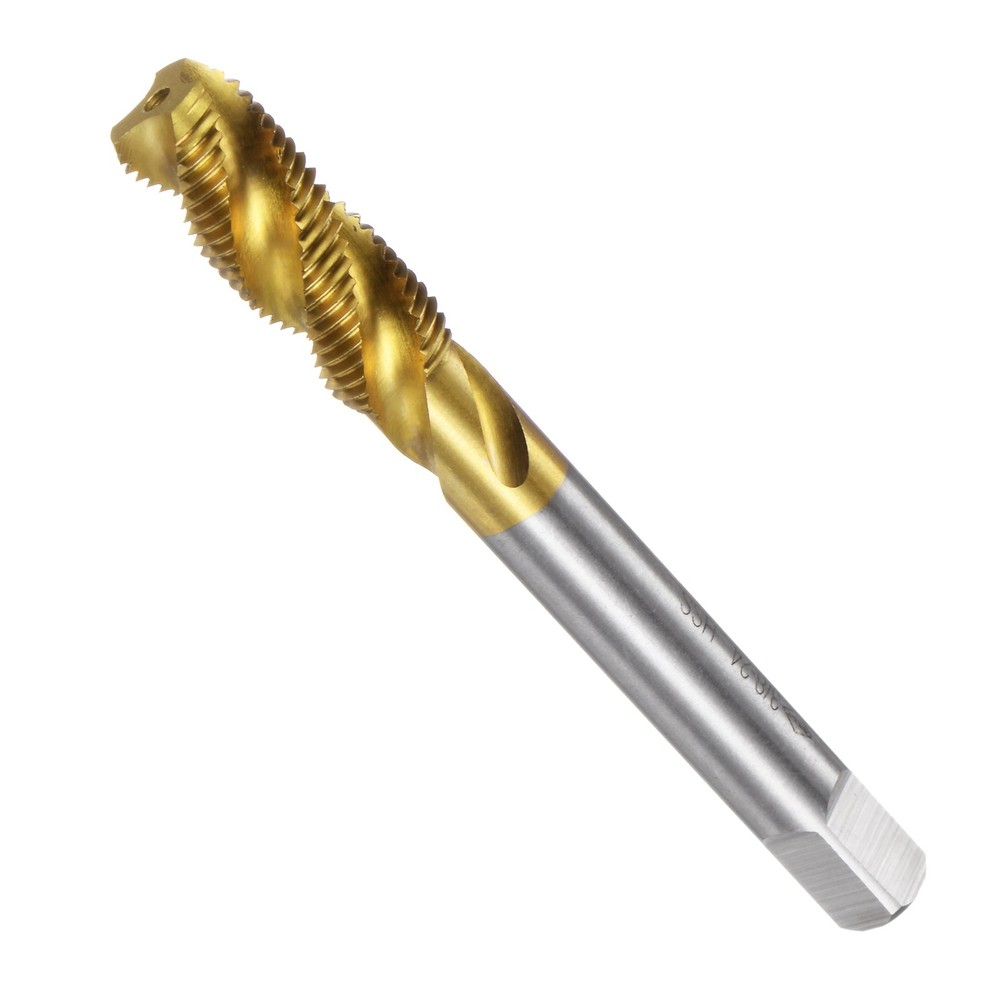 3/8-24 UNF Spiral Flute Threading Tap Machine Tapping Tool HSS Titanium Plated