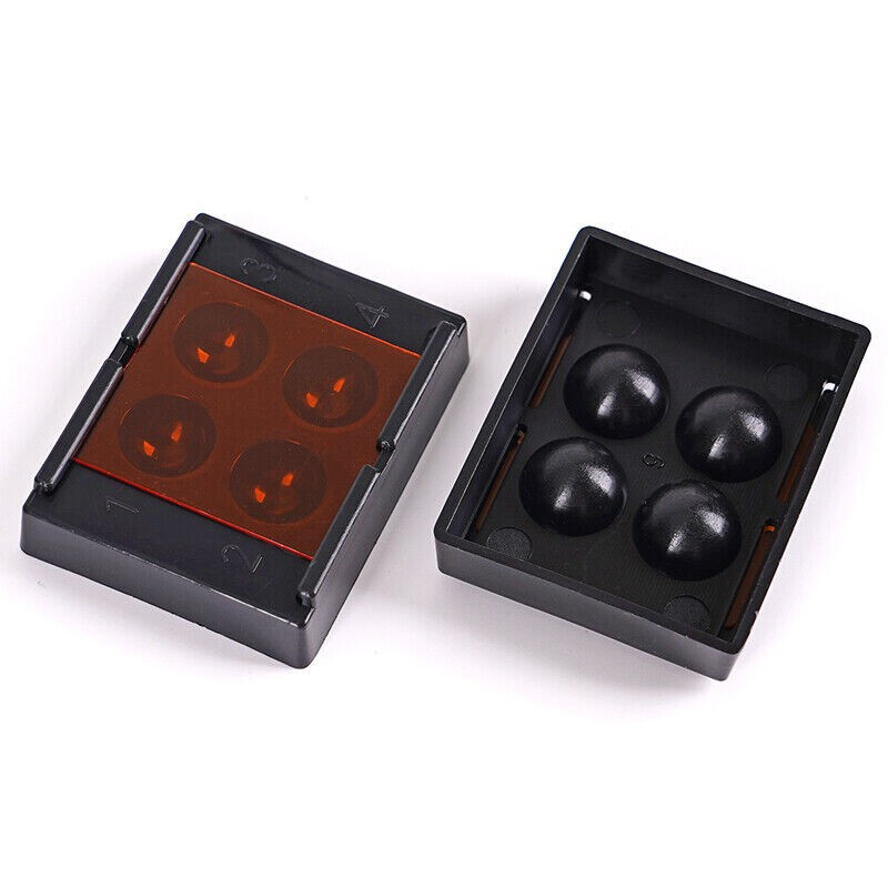 4 Holes Dental High Quality Patch Denture Veneer Storage Box Teeth Patch Shading
