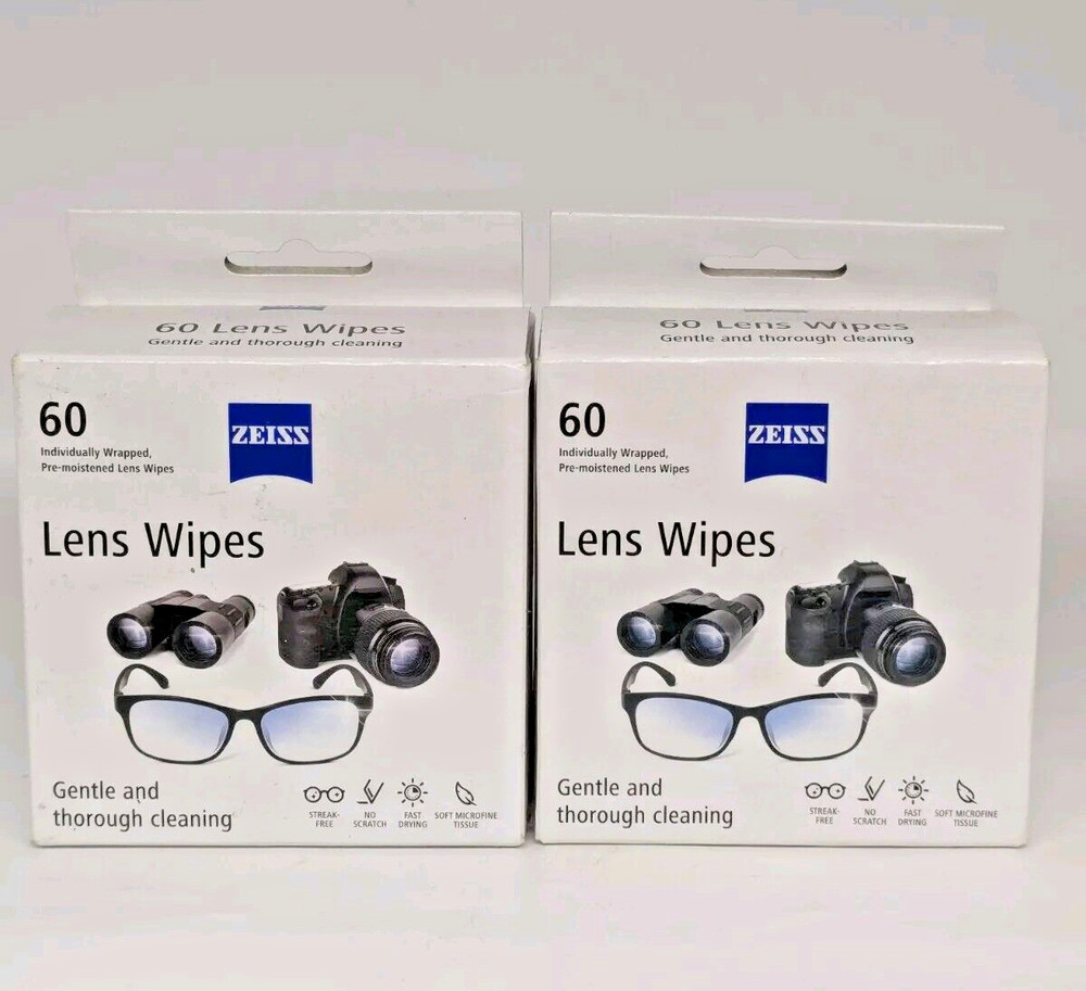 Zeiss Box Lens Wipes 60 Count (2 Pack)
