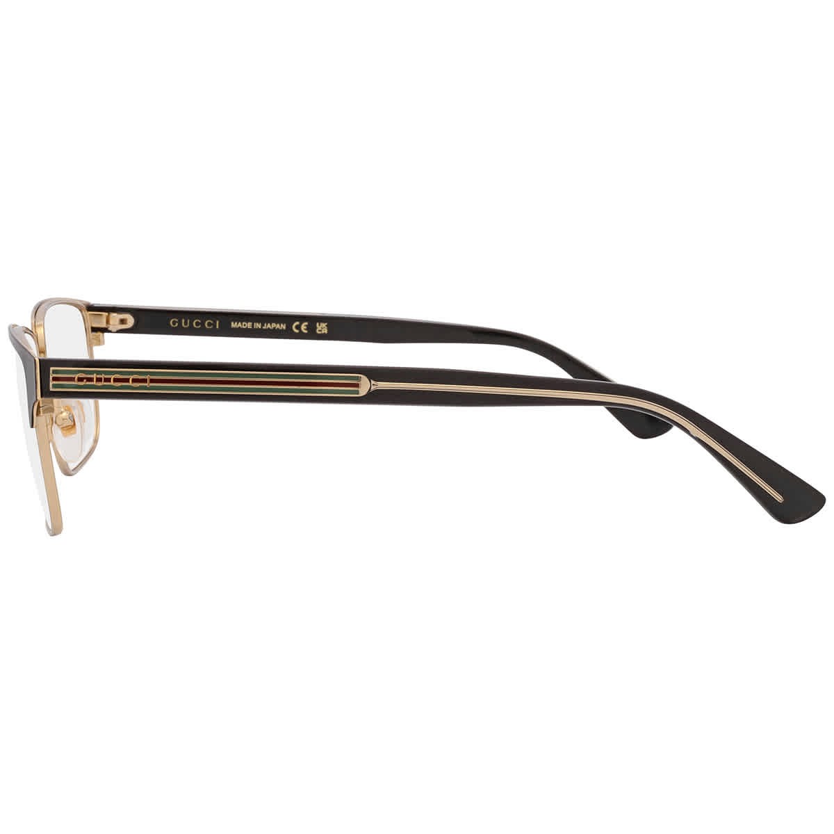 Gucci Demo Rectangular Men's Eyeglasses GG0383O 004 58 GG0383O 004 58