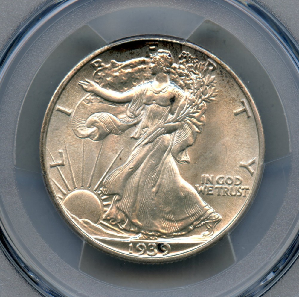 1939 Liberty Walking Silver Half Dollar PCGS MS 64