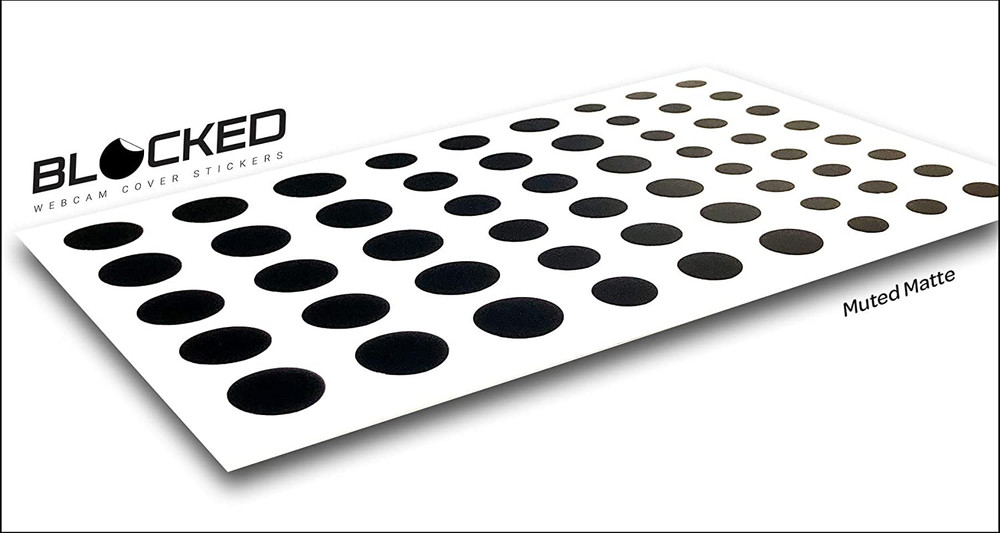 Stackable Webcam/Camera Vinyl Covers | 57 Low-Tack Restickable Webcam Sticker |