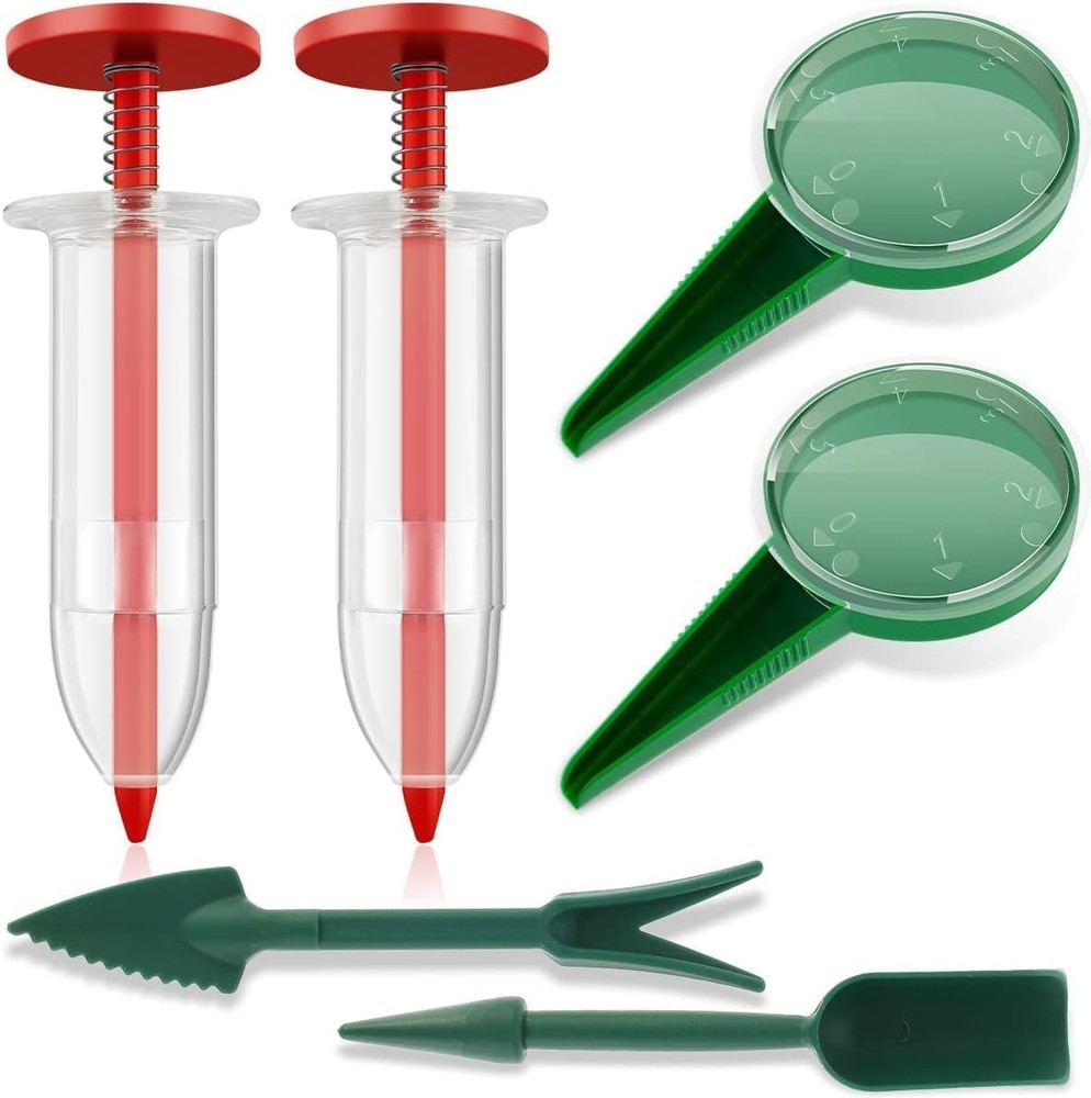 6Pcs Mini Sowing Seed Dispenser, Seed Planter Tool, Handheld Seed Planter, Mini