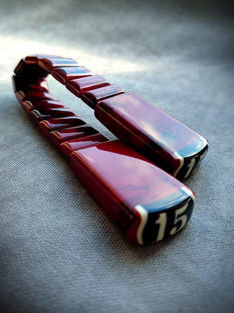 № 15 MASSIVE Luxury Flip rosary SAMURAI Billiard ball Gift CHETKI Четки Handmade