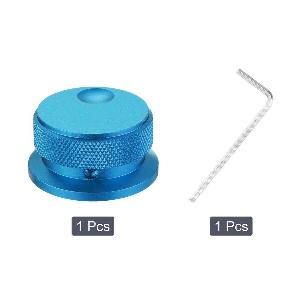 Aluminium Potentiometer Knobs 1/4"x1.5", Volume Tone Control Knobs, Blue