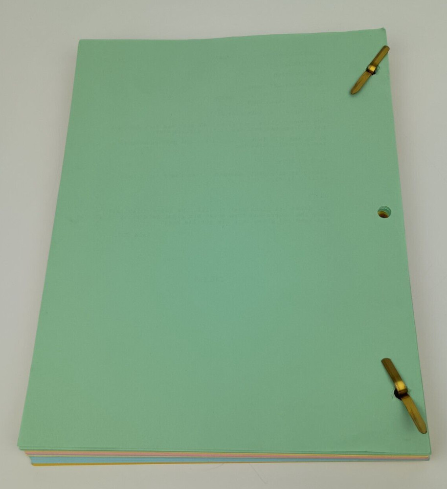 Mighty Joe Young Original Script with multiple revision page colors